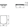 Сидение и крышка, дюропласт IDEAL STANDARD ESEDRA T318201
